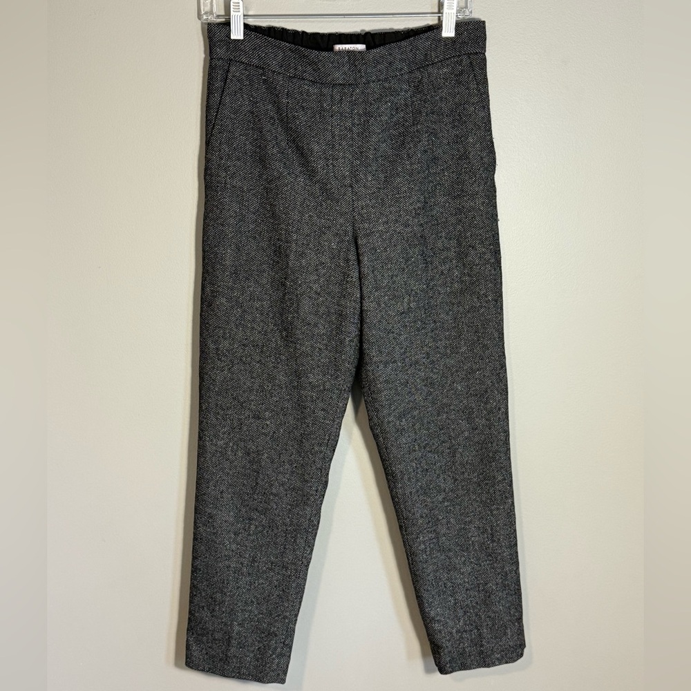 Babaton Cohen Wool Pants Charcoal Grey (Size 8)